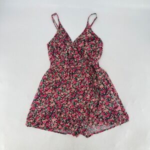 Wild Fable‎ Floral Print Sleeveless Short Romper Sz Sm Cottage, Boho, Festival